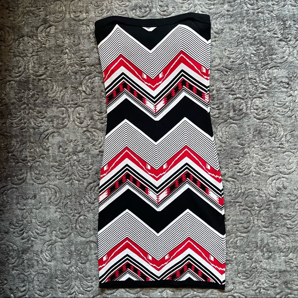 XOXO Tribal Print Strapless Mini Dress XS